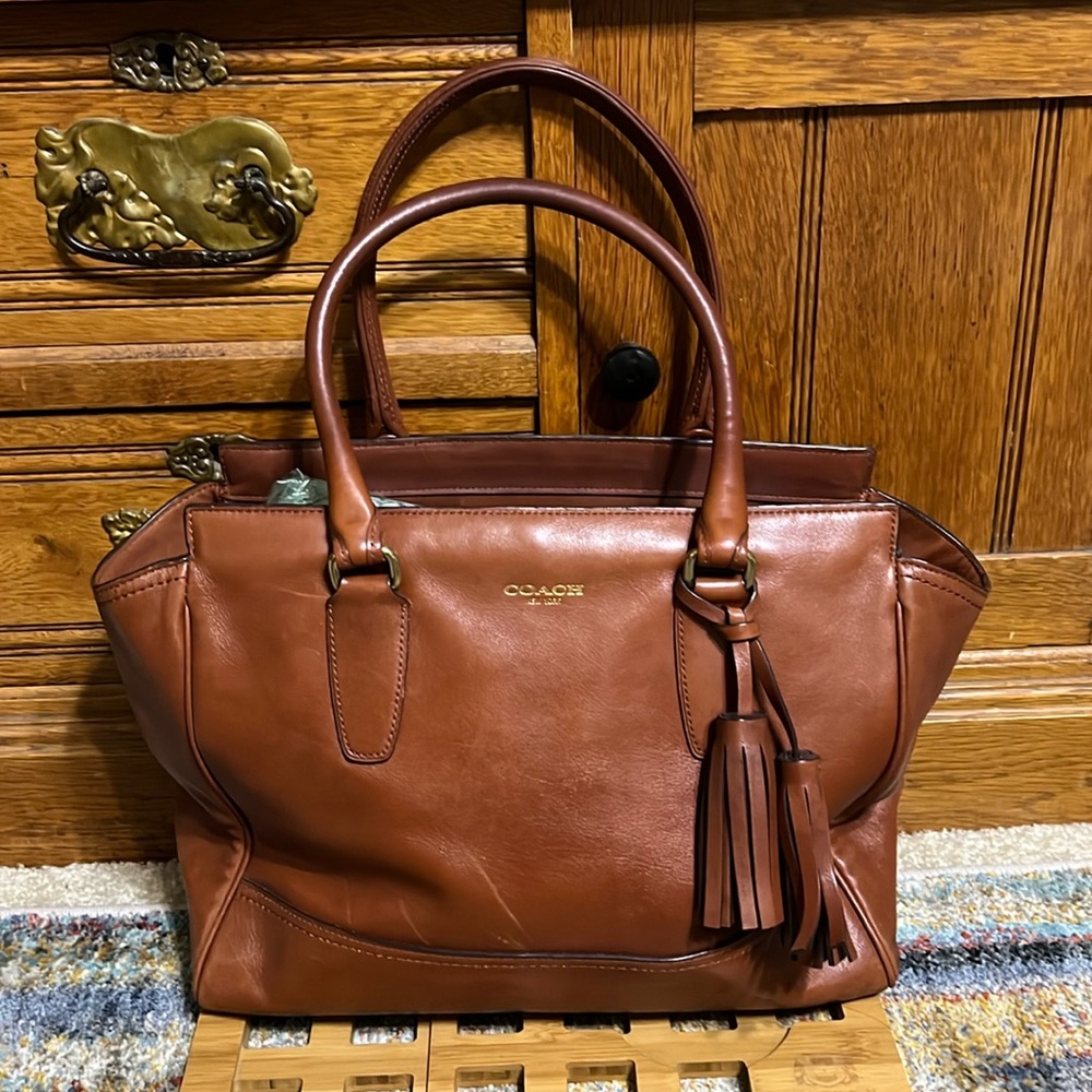 Coach leather bag